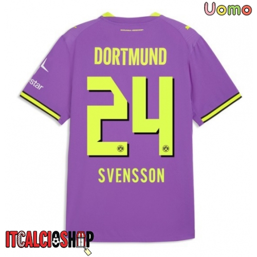 Borussia Dortmund Daniel Svensson #24 Terza Maglia 2026-27 Manica Corta